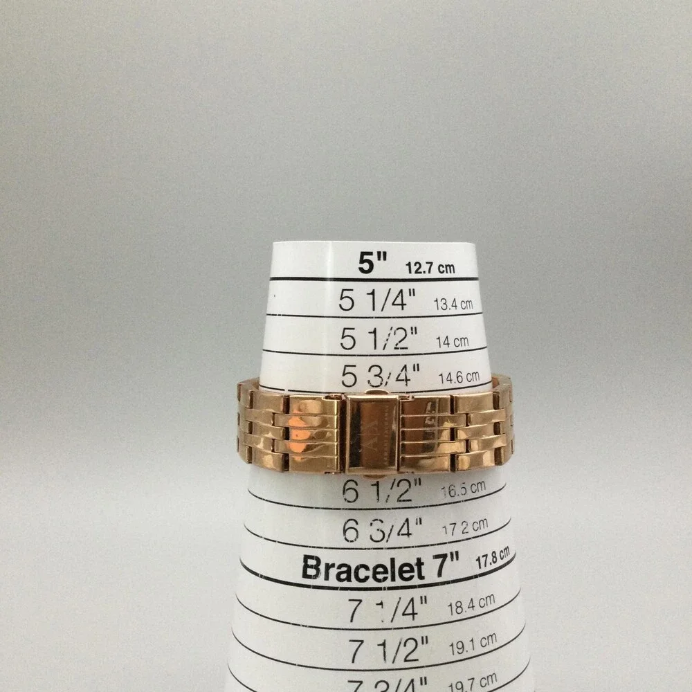 Armani Exchange AX5362 Womens Watch 38mm Rose Gold Tone Bracelet New Battery 6